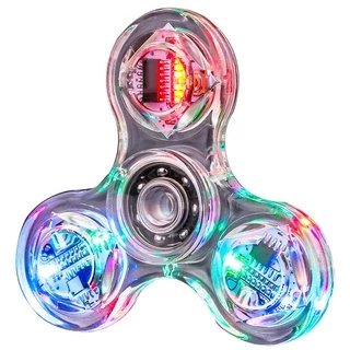 ✨พร้อมส่ง✨แฮนด์สปินเนอร์ ไจโร ของเล่น LED Fidget Spinner Mechanical Gyro สีสันสดใส ของเล่นเด็กผู้ใหญ่ เรืองแสง