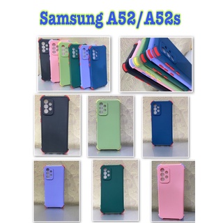 Samsung A52s/A52 ✨พร้​อมส่งใน🇹🇭✨เคสTPUนิ่มสีพื้นปุ่มสี กันกล้องกันกระแทกFor Samsung A52s/A52