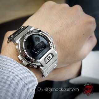 G-Shock Custom Dw-6900Full Metal Stainless Steel