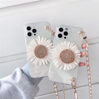 เคส-Phone Case For Samsung A53 5g A22 A03S A02 A03 A72 A32 A71 A52 A12 A42 A02S A21S A31 A10 A30 A50 A70 A30 A20 A11 3D Sun Flower With Lanyard|HSN