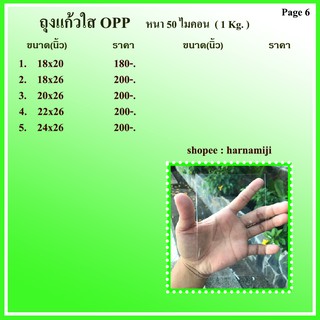 ถุงแก้วใส ถุงแก้ว OPP หนา (กิโล) #6/6