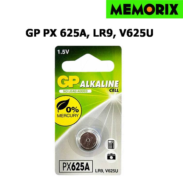 GP PX 625A-C1 / LR9 - Button Cell Battery, Alkaline, LR9, 190mAh, 1.5V, GP Batteries