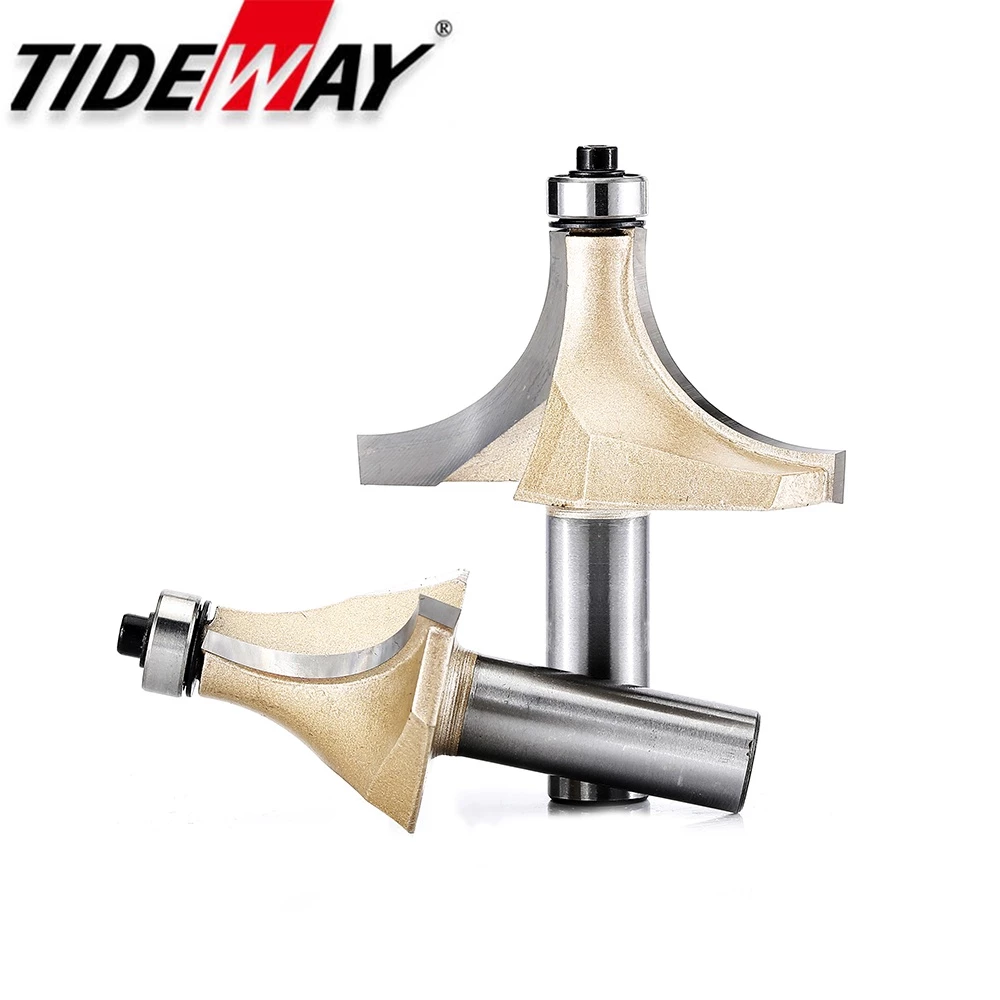 Tideway ดอกเร้าเตอร์ คาร์ไบด์ทังสเตน CNC พร้อมตลับลูกปืน สําหรับงานไม้