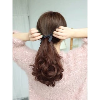 linghongli หางม้า แบบผูกเชือก ลอน ยาว38/48/58cm D15