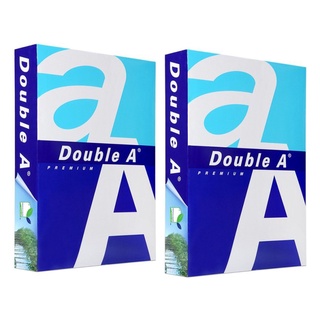 🔥ดีกว่านี้ไม่มีอีกแล้ว!! DOUBLE A กระดาษถ่ายเอกสาร 80 แกรม A4  500X2 แผ่น (2 แพ็ค) 🚚พร้อมส่ง!! 💨