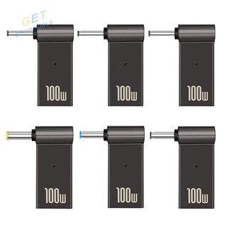 Getdouble Pd 100W อะแดปเตอร์แปลงพาวเวอร์แล็ปท็อป Type-C Female To Dc Male Jack Plug Converter สําหรับแล็ปท็อป