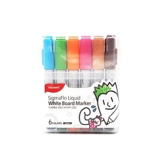 ปากกาไวท์บอร์ด ไร้กลิ่นฉุน โมนามิ ชุด 6 สี #220 Monami Sigmaflo White Board Marker [S24]