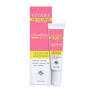 ครีมหน้าใส VITARA AHA10% CREAM EXTRA PLUS ผสม glutathione