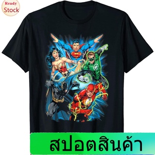 เสื้อยืดยอดนิยม Justice League Assemble T-Shirt Short sleeve T-shirts