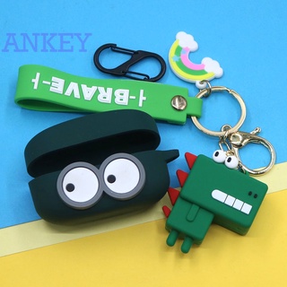 Sony WF-1000XM4 / WF-1000XM3 / WF-XB700 Case Bluetooth Headset Cover Cartoon Big Cute-eyed Dinosaur Pendant