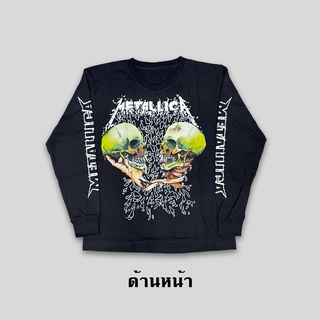 เสื้อยืดแขนยาววงร็อค (Metallica)