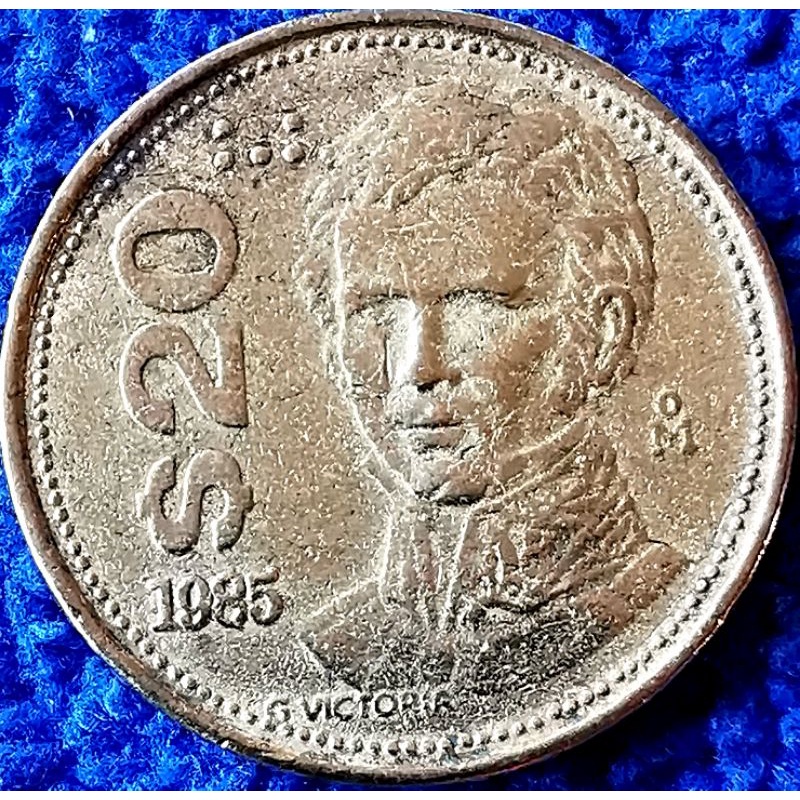 เหรียญ​ต่างประเทศ​ เม็กซิโก​ Mexico, 20 Pesos, ใช้แล้ว, # 1155T