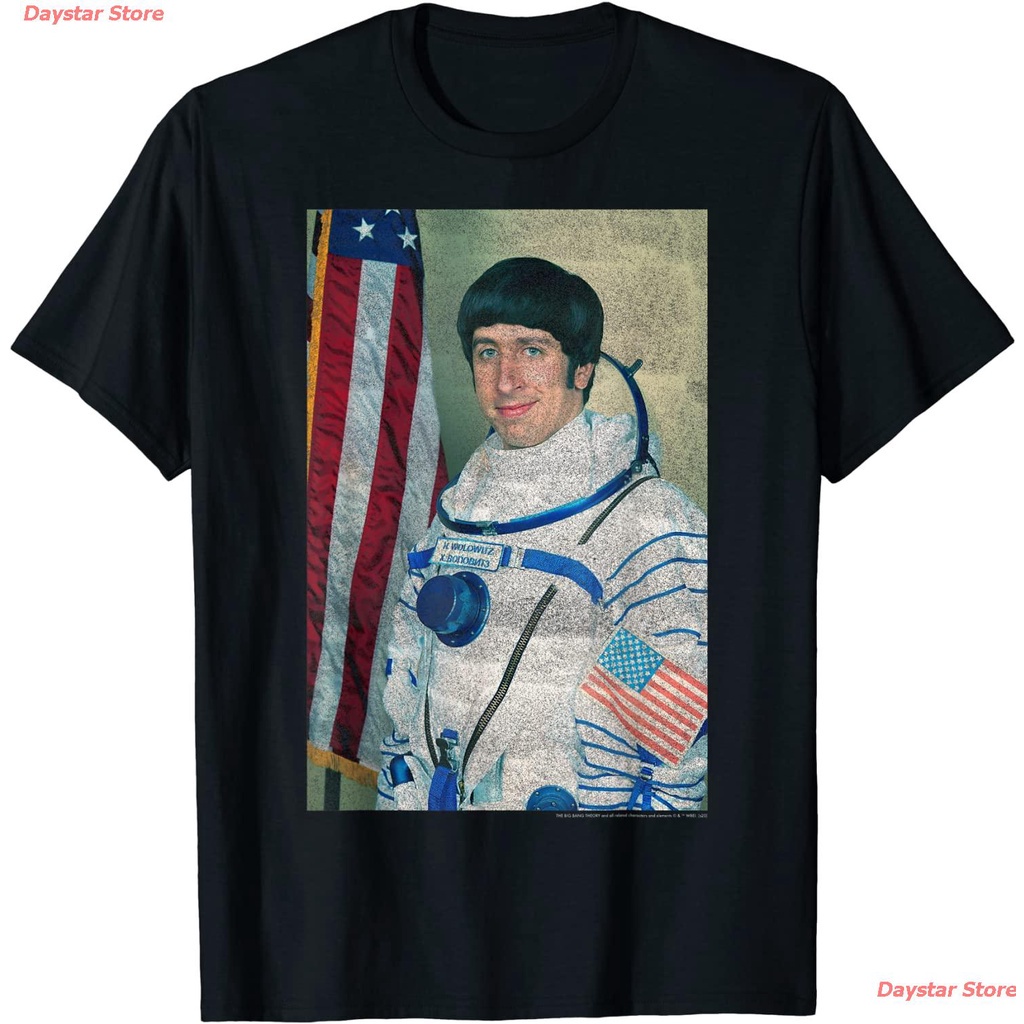 ย้อนยุคDaystar Store เดอะบิกแบงเธียรี The Big Bang Theory Howard Wolowitz Space Suit Portrait T-Shir