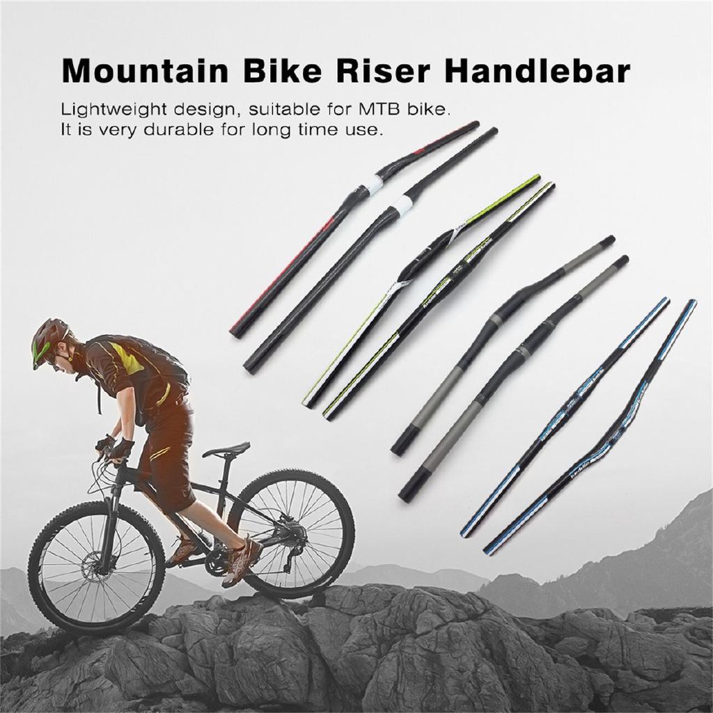 TOSEEK Full Carbon Fiber Mountain Bike Handlebar Bicycle Riser Bar MTB Handlebar