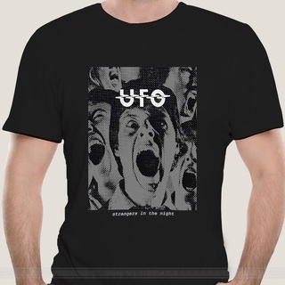 เสื้อยืด พิมพ์ลายโลโก้โลหะ Ufo Metal strange In the night music พลัสไซซ์ สําหรับผู้ชายS-5XL