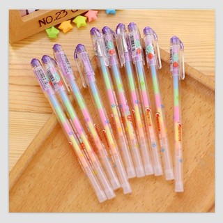 10 ชิ้น kawaii ปากกา 6 สี หมึกน่ารัก ปากกาอัลบั้มรูป ปากกาเจล เครื่องเขียน ปากกาเจล