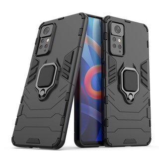 เคส Xiaomi Redmi Note 11 Pro 5G ฮาร์ดเคสกันกระแทกเคสโทรศัพท์ Hybrid Armor Shockproof Ring Case Redmi Note11 Pro Cover Stand