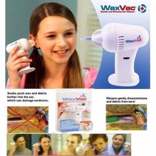 เครื่องดูดขึ้หูทำความสะอาดหูไฟฟ้าพกพาWAXVAC พร้อมไม้แคะหู+ไฟส่องสว่าง LED