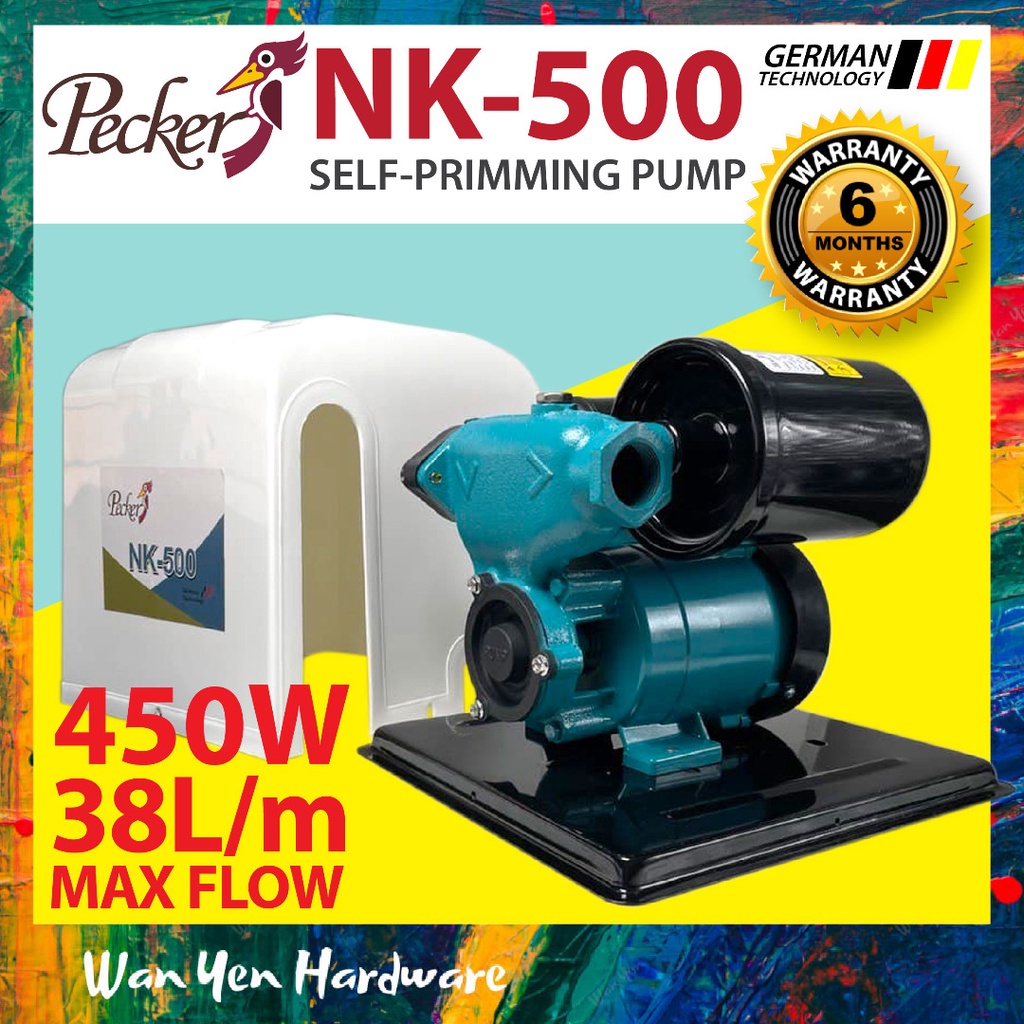 [GERMAN TECHNOLOGY] PECKER NK500 450W ปั๊มน้ําอัตโนมัติ