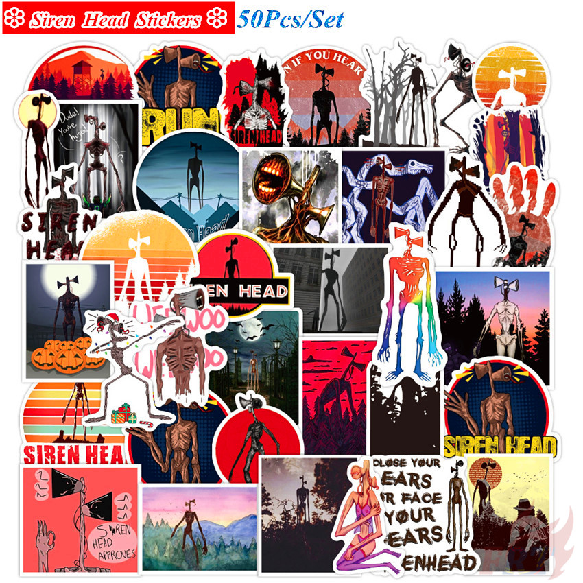❉ Siren Head Series 01 - Trevor Henderson Works Character สติ๊กเกอร์ ❉ 50Pcs/Set Waterproof DIY Fashion Decals Doodle สติ๊กเกอร์