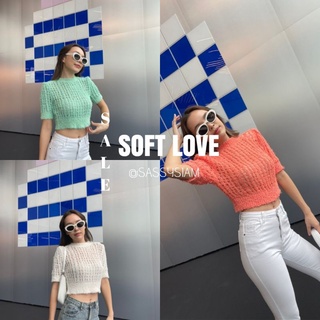 •• LOVE KNIT •• เสื้อไหมผ้าทรงซีทรูทอลายตาราง เพิ่มดีกรีความแซ่บให้ซู่ซ่า ทรงครอปแขนสั้นมีฟองน้ำเสริมบ่า