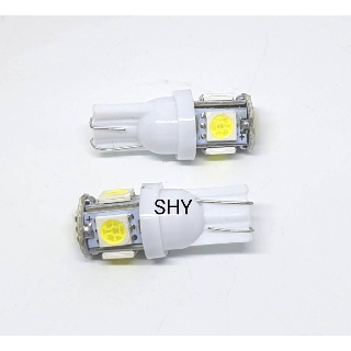 หลอดไฟ LED T10 สีขาว  5W  /  ไฟส่องป้าย / ไฟหรี่หน้า สีขาว