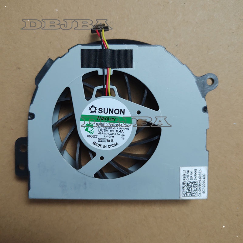 พัดลม CPU สําหรับ Dell Inspiron N4110 N4120 M411R N4410 V3450 0HFMH9 4BR01FAWI10 MF60100V1-Q032-G99