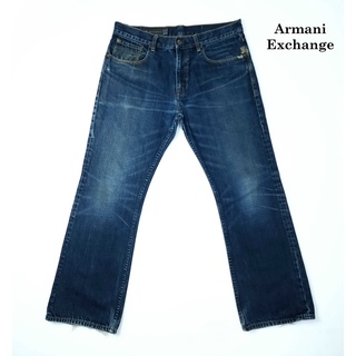 ยีนส์ Armani เอว 36 สีเข้ม ผ้าด้านเฟดสวย ทรง bootcut