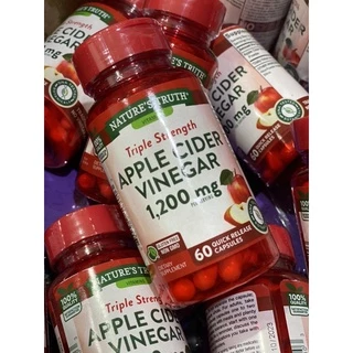 Nature's Truth Apple Cider Vinegar 1200 mg ขนาด60/180/200เม็ด จาก USA 🇺🇸