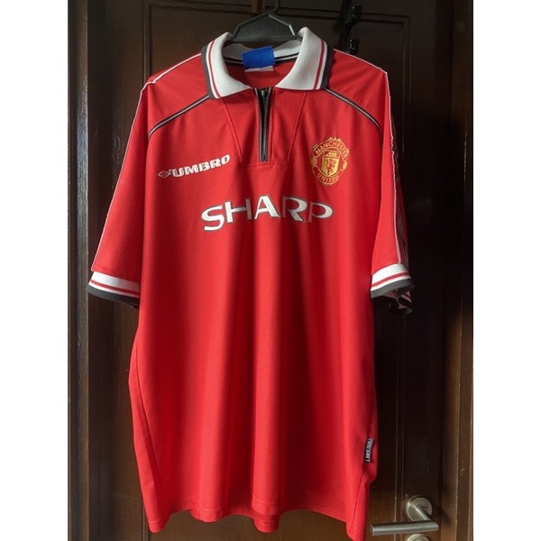 ❌SOLD OUT❌ เสื้อบอลแมนยู (Manchester United) ปี 1998-1999 ของแท้ 100%  สภาพดี size xxl