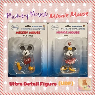 (ของแท้) Ultra Detail Figure (UDF) Disney : No.214 Mickey Mouse (Old Style) No.215 Minnie Mouse (Old Style) คู่ 2 ตัว