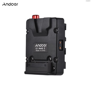 Andoer อะแดปเตอร์พาวเวอร์ซัพพลายแบตเตอรี่ เมาท์ V-lock ขนาดเล็ก เป็น NP-F