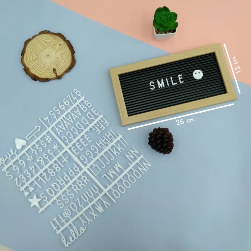 Letter Board มินิ Mini พร้อมส่ง แถมอักษรสีขาว 1 ชุด