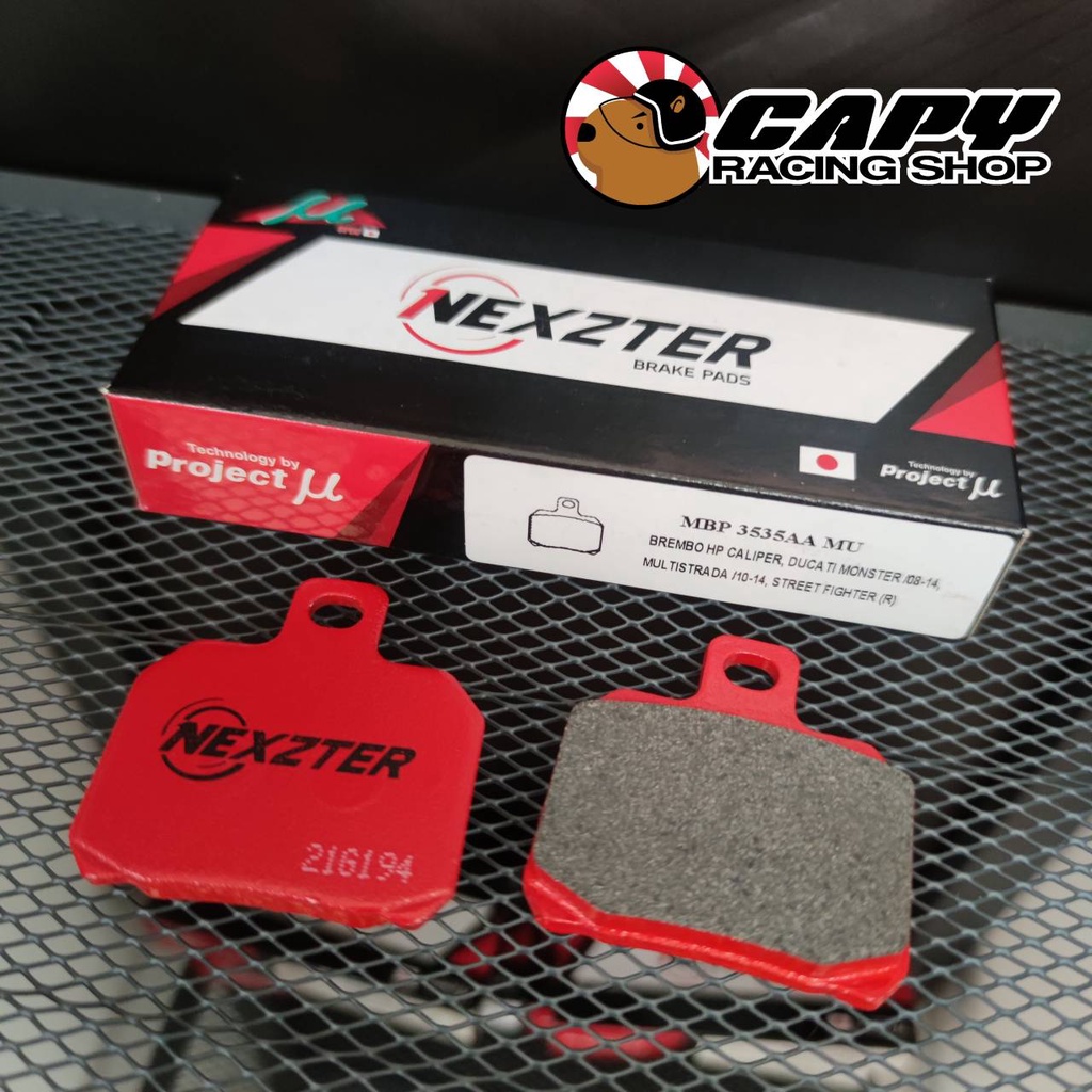 [ถูกสุด]ผ้าเบรค Nexzter Brembo ทุกแบบ สำหรับ ปั้ม 4pot หูชิด ปักข้าง M4,M32,M50,GP4RX,stylema (สอบถามได้) - รูปที่ 4