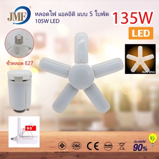 🔥พร้อมส่ง🔥 ใหม่ หลอดไฟ LED หลอดไฟทรงใบพัด พับเก็บได้ ปรับมุมโคมไฟได้ ประหยัดพลังงานไฟ ไฟตลาดนัด