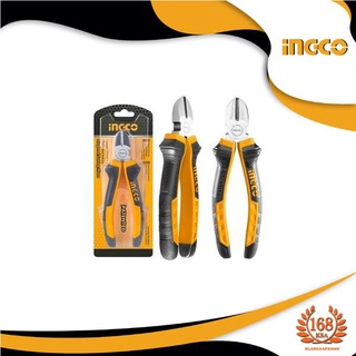 INGCO HDCP08168 คีมตัดปากเฉียง ด้ามหุ้มยาง 6 นิ้ว (160 มม.) Diagonal Cutting Pliers 6" (160 mm)