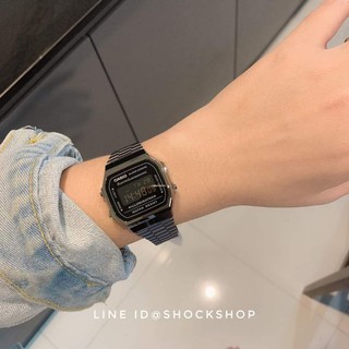 ✅ ของแท้ทั้งร้าน นาฬิกาผู้หญิง Casio รุ่น A168WGG-1B คาสิโอ