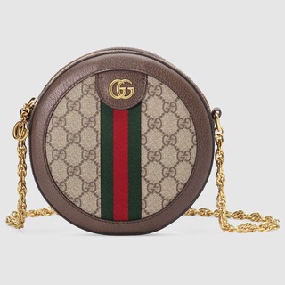 New Authentic Gucci Ophidia Collection GG Round Mini Shoulder Bag