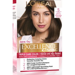 LOREAL EXCELLENCE CREAM  ครีมเปลี่ยนสีผม (ลอรีอัล) ย้อมผม โกรกผม