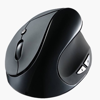 เมาส์แนวตั้ง Vertical Mouse (สีดำ) ลดอาการปวดเมื่อย wireless mouse