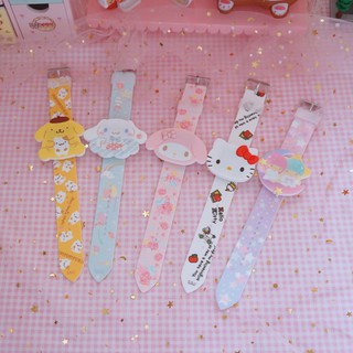 นาฬิกาข้อมือลายการ์ตูนซานริโอ จอ LED มีให้เลือก 5 ลาย ฟรุ้งฟริ่ง