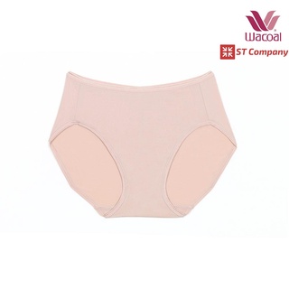 Wacoal Super Soft Short ทรงเต็มตัว เอวสูง สีเนื้อ Nude (1 ตัว) รุ่น WU4811 ขอบเรียบ กางเกงในผู้หญิง วาโก้ เต็มตัว