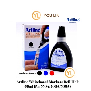 Artline หมึกเติมปากกาไวท์บอร์ด 60 มล. สําหรับ Artline 500 509