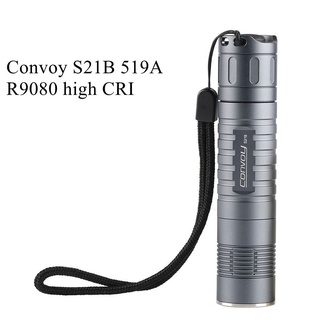 ไฟฉาย Convoy S21B 519A LED high CRI 12 กลุ่ม ป้องกันอุณหภูมิ สําหรับตั้งแคมป์ เดินป่า