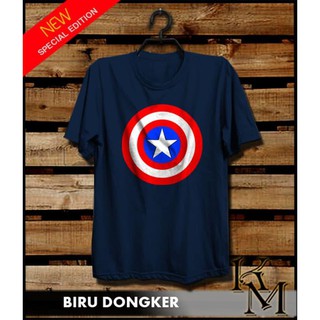 Combed Sale เสื้อยืดแขนสั้นพิมพ์ลาย Captain America Distro Logo 30s สําหรับผู้ชาย