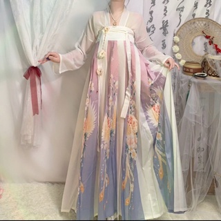 Hanfu [Mengxi] ชุดเต็มรูปแบบของนักเรียนจีนโบราณ