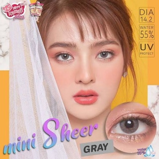 คอนแทคเลนส์🌈Mini Sheer🌈 (Kitty Kawaii)สั้น-375 ขนาดมินิ💖ขายดี🍭