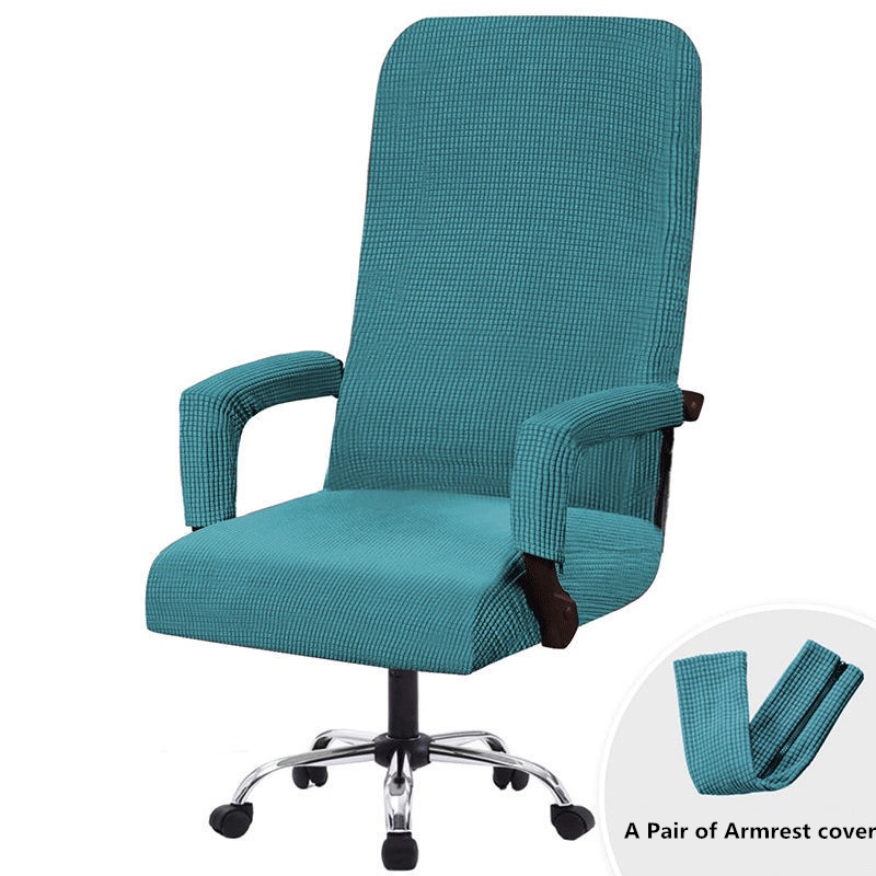 โต๊ะพับElastic Office Lift Computer Chair Cover Modern Anti-dirty Boss Rotating Chair Seat Case Removable Thickened With