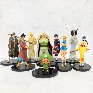 ตุ๊กตาฟิกเกอร์ One Piece Wafuku Luffy Sanji Zoro Usopp Nami ของเล่นสําหรับเด็ก