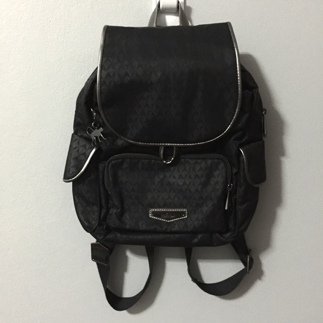 Kipling CITY PACK S (Daily backpack) สีดำ ขอบทอง ของแท้ 💯%